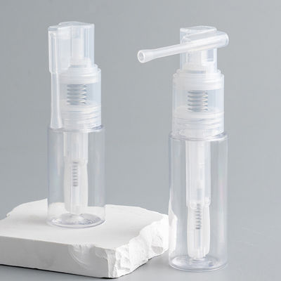 ขวดพลาสติก PET ขายส่งพร้อมหัวปั๊มสเปรย์ผง ขนาด 14 มล. 18 มล. 25 มล. 35 มล. 50 มล. 60 มล. สำหรับการใช้งานที่ไม่เลอะเทอะ