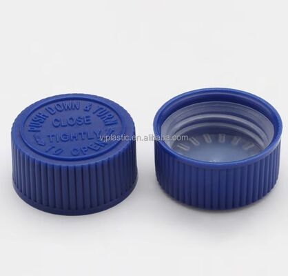 20 มม 24 มม 28 มม ดํา Ribbed เนียนพลาสติกสกรู Cap อินดูชั่น การปิดประกอบสําหรับขวดเครื่องสําอาง