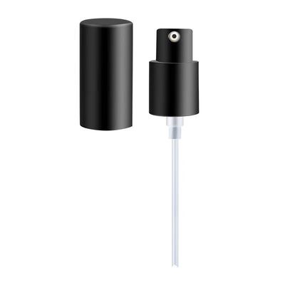 ปั๊มครีมแบบไม่หกขนาด 24/28 มม. พร้อมฝาครอบป้องกันเต็มรูปแบบสำหรับขวดเครื่องสำอาง