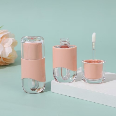 หลอดกระจกริมฝีปากโอวาล 2.3ml สีสามารถปรับแต่งด้วยแปรง
