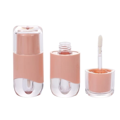 หลอดกระจกริมฝีปากโอวาล 2.3ml สีสามารถปรับแต่งด้วยแปรง