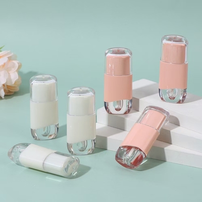 หลอดกระจกริมฝีปากโอวาล 2.3ml สีสามารถปรับแต่งด้วยแปรง