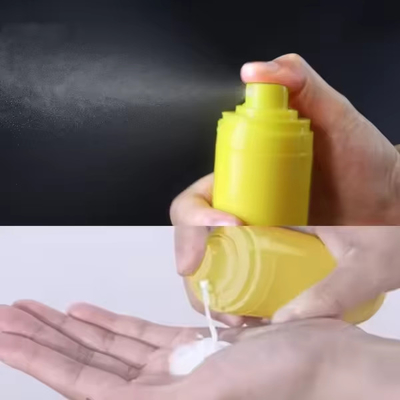 การออกแบบที่ละเอียด 50 ml กล่องที่ไม่มีอากาศด้านล่าง สําหรับเครื่องสําอางดูแลผิว