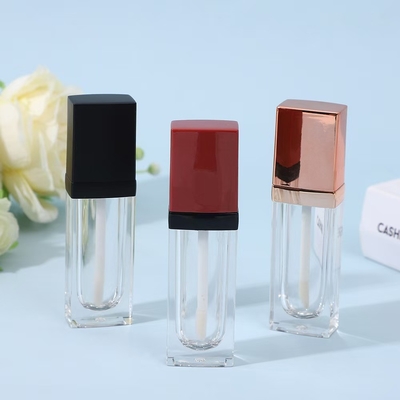3ท่อกระจกริมปากพลาสติกสแควร์ขนาด.5 มิลลิลิตร พร้อมแปรง สีสามารถปรับแต่งได้