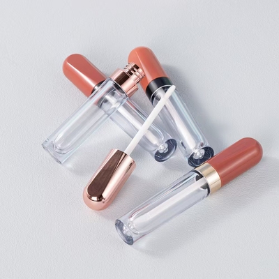พลาสติกกลม 4.5ml ท่อกระจกริมฝีปาก electroplating แหวนสีสามารถปรับแต่ง