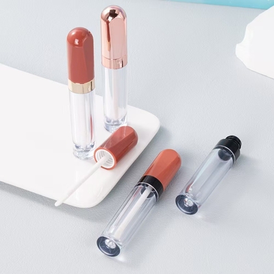พลาสติกกลม 4.5ml ท่อกระจกริมฝีปาก electroplating แหวนสีสามารถปรับแต่ง