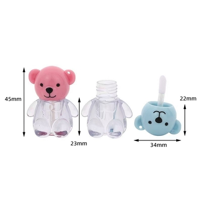 2 มิลลิลิตร Cute Bear Head Cap พลาสติกจิ้มกระจกในสีต่าง ๆ ด้วยปิดจิ้มสกรูและพิมพ์ตามต้องการ
