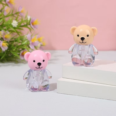 2 มิลลิลิตร Cute Bear Head Cap พลาสติกจิ้มกระจกในสีต่าง ๆ ด้วยปิดจิ้มสกรูและพิมพ์ตามต้องการ