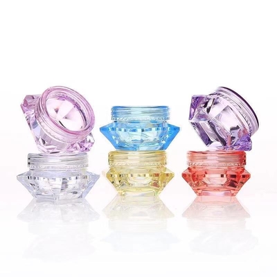 สีโปร่งใส 20g กระปุกครีมพลาสติก สําหรับการดูแลผิวหนังเครื่องสําอาง