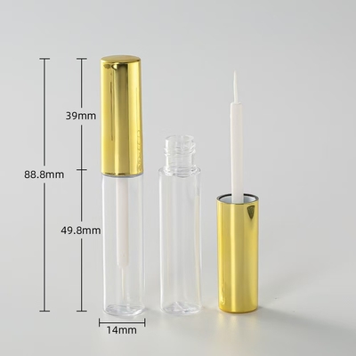 หมวกหัวอลูมิเนียม กระป๋อง PETG สําหรับกระจกแก้วริมฝีปากแก้ว Tube ซ่อมแซมของเหลวสามารถปรับเปลี่ยนกับโลโก้