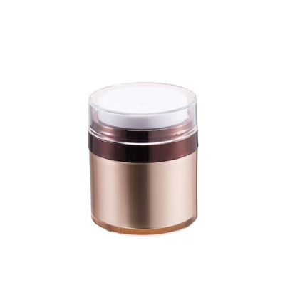 กระป๋องครีมไร้อากาศแบบแอคริลิค 50G ที่สามารถเติมเต็มใหม่ได้ พร้อมกระป๋องภายในที่สามารถเปลี่ยนได้ พร้อมสีและโลโก้ที่กําหนดเอง