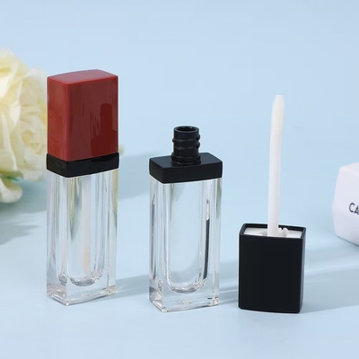 ท่อสว่างริมฝีปาก ชื่อสินค้า 3.5ML รูปทรงสี่เหลี่ยม ไม้เปล่าที่มีสีและโลโก้ที่กําหนดเอง