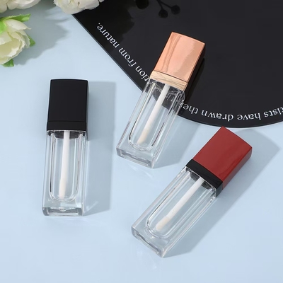 ท่อสว่างริมฝีปาก ชื่อสินค้า 3.5ML รูปทรงสี่เหลี่ยม ไม้เปล่าที่มีสีและโลโก้ที่กําหนดเอง