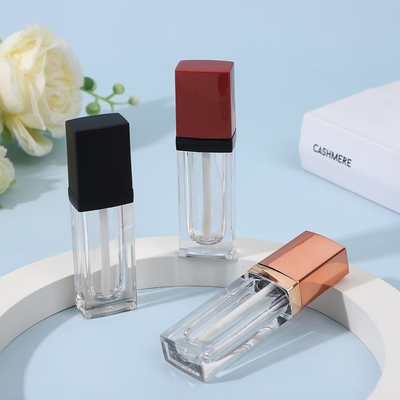 ท่อสว่างริมฝีปาก ชื่อสินค้า 3.5ML รูปทรงสี่เหลี่ยม ไม้เปล่าที่มีสีและโลโก้ที่กําหนดเอง