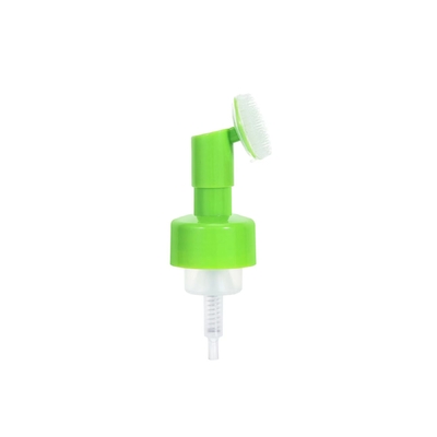 ขายปลีก 42 มม / 43 มม ปั๊มฟองด้วยหัวแปรงซิลิโคน Dispenser สําหรับเครื่องสําอาง