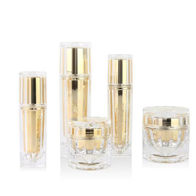 ชุดกระป๋องแอคริลิคที่กําหนดเองสําหรับบรรจุเครื่องสําอาง 30ML 50ML 100ML 30G 50G ที่สมบูรณ์แบบ