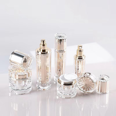 ชุดกระป๋องแอคริลิคที่กําหนดเองสําหรับบรรจุเครื่องสําอาง 30ML 50ML 100ML 30G 50G ที่สมบูรณ์แบบ