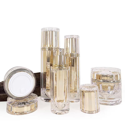 ชุดกระป๋องแอคริลิคที่กําหนดเองสําหรับบรรจุเครื่องสําอาง 30ML 50ML 100ML 30G 50G ที่สมบูรณ์แบบ