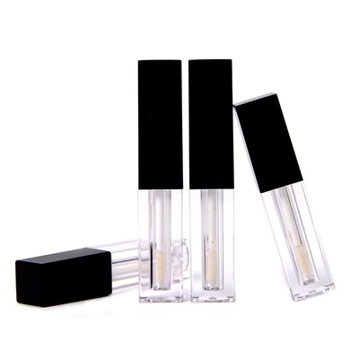 ท่อสีจีบพลาสติก 1.2ML สี่เหลี่ยม แพคเกจว่าง หมวกแปรงดํา