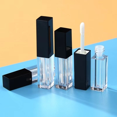 ท่อสีจีบพลาสติก 1.2ML สี่เหลี่ยม แพคเกจว่าง หมวกแปรงดํา