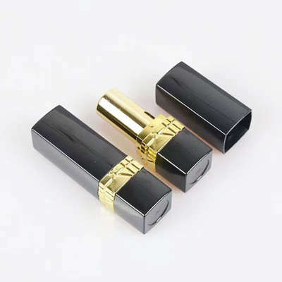 สีแดง สีดํา กลาง Electroplating 5g ท่อลิปสติกสําหรับบรรจุเครื่องสําอาง