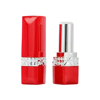 สีแดง สีดํา กลาง Electroplating 5g ท่อลิปสติกสําหรับบรรจุเครื่องสําอาง