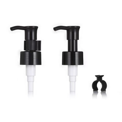 ปั๊มน้ํายา PP ที่กําหนดเอง พร้อมคลิปสําหรับดูแลผิว 24/28 มม.