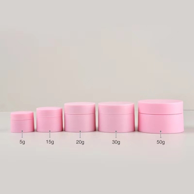 กระปุกครีมพลาสติก PP 5g ถึง 50g สีที่กำหนดเองได้ ขั้นต่ำ 10000 ชิ้น