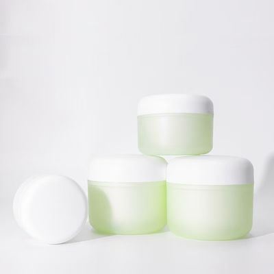 กระปุกครีมพลาสติก PP ด้านสีที่กำหนดเอง พร้อม PET สด 100% และระยะเวลารอคอยสินค้า 20 วัน สำหรับบรรจุภัณฑ์เครื่องสำอาง