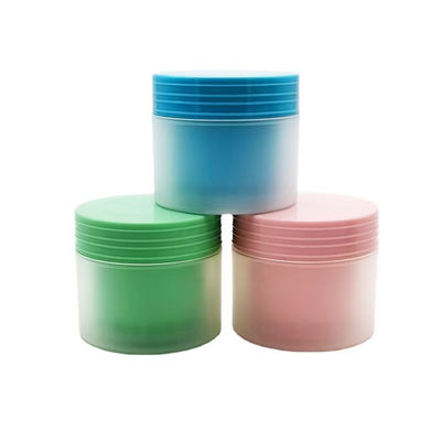 กระปุกครีมพลาสติก PP ทรงกลม 80g แบบด้านสองชั้น พร้อมสีที่กำหนดเอง ระยะเวลานำ 20 วัน
