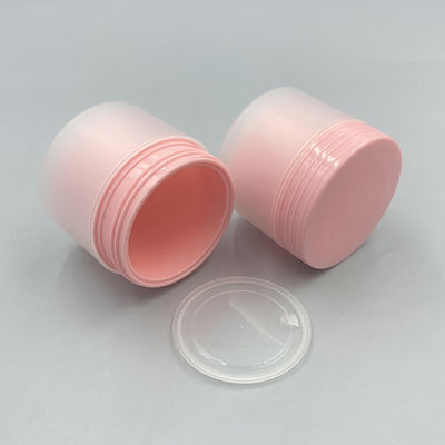 กระปุกครีมพลาสติก PP ทรงกลม 80g แบบด้านสองชั้น พร้อมสีที่กำหนดเอง ระยะเวลานำ 20 วัน
