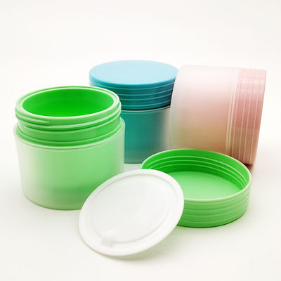 กระปุกครีมพลาสติก PP ทรงกลม 80g แบบด้านสองชั้น พร้อมสีที่กำหนดเอง ระยะเวลานำ 20 วัน