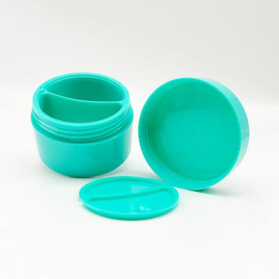 สีที่กําหนดเอง 50+50g Matt Surface PP พลาสติก 2 ชั้น กระบอกครีมกระปุกพร้อมเวลานํา 20 วัน