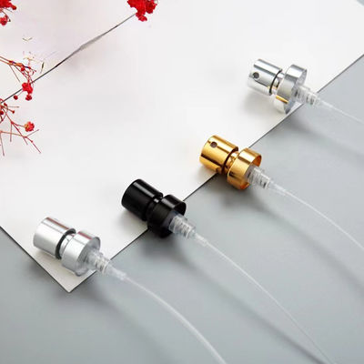 ปั๊มสเปรย์ละอองละเอียดอะลูมิเนียมชุบไฟฟ้าขนาด 15MM 20MM พร้อมการควบคุมปริมาณที่แม่นยำสำหรับการดูแลส่วนบุคคล