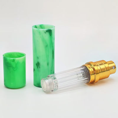 ด้านผิวแบบมาร์บอร์ที่หรูหรา ABS ขวดน้ําหอม 5 มิลลิลิตร พร้อมสเปรย์ล่างเต็ม