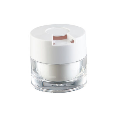 15g 30g 50g Leakproof Plastic Cream Jar with Customizable Colors for Skincare and Cosmetic Use