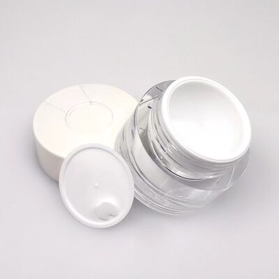 15g 30g 50g Leakproof Plastic Cream Jar with Customizable Colors for Skincare and Cosmetic Use