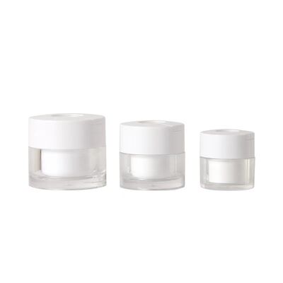 15g 30g 50g Leakproof Plastic Cream Jar with Customizable Colors for Skincare and Cosmetic Use