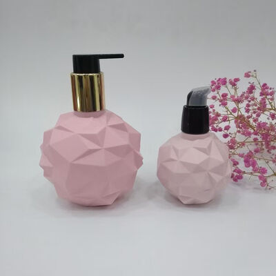ขวดสเปรย์เครื่องสำอางลายเพชร ขนาด 120/300 มล. พร้อมพลาสติกเกรดอาหารสำหรับบรรจุโลชั่นบำรุงผิว