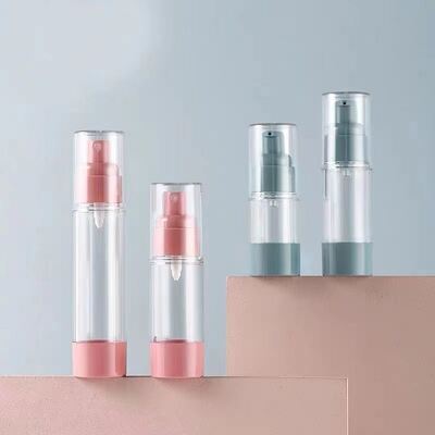 ขวดปั๊มสุญญากาศแบบพกพา ป้องกันการรั่วซึม พร้อมตกแต่งได้ตามต้องการสำหรับบรรจุภัณฑ์เครื่องสำอาง