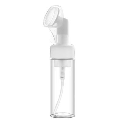 ขวดซิลิโคนแบบใช้ซ้ำได้พร้อมแปรงโฟม 100ml 200ml พร้อมปั๊มโฟมสำหรับคลีนเซอร์หน้าและที่กดสบู่