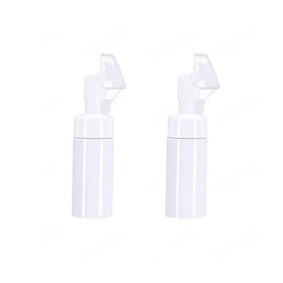 ขวดซิลิโคนแบบใช้ซ้ำได้พร้อมแปรงโฟม 100ml 200ml พร้อมปั๊มโฟมสำหรับคลีนเซอร์หน้าและที่กดสบู่