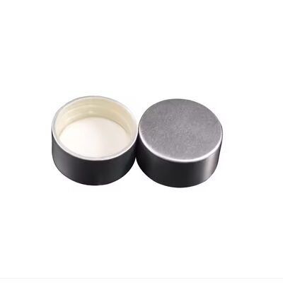20 มม 24 มม 28 มม ดํา Ribbed เนียนพลาสติกสกรู Cap อินดูชั่น การปิดประกอบสําหรับขวดเครื่องสําอาง