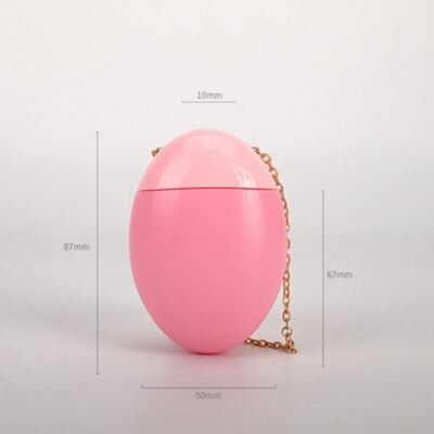 กระป๋อง PET สีชมพูทรงไข่ 50 มิลลิลิตร