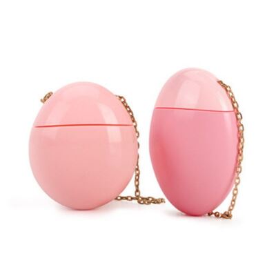 กระป๋อง PET สีชมพูทรงไข่ 50 มิลลิลิตร