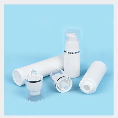 ขายปลีก 15ml 30ml 50ml กระป๋องปั๊มไร้อากาศสําหรับการดูแลผิวหนัง