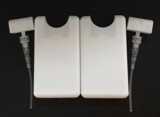 เครื่องฉีดปั๊มน้ําหอมสีขาว วัสดุพลาสติก 20 มล กระป๋องฉีดบัตรเครดิต