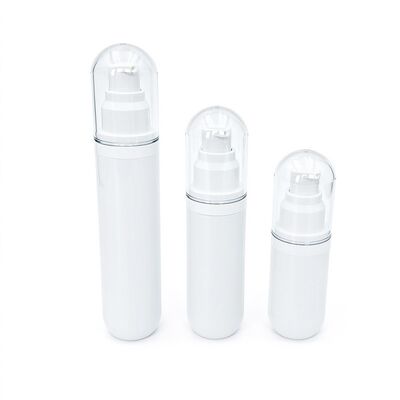 Customized 15ml 30ml 50ml Capsule Shape Airless Lotion Bottle with Vacuum Lotion Pump
